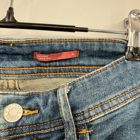 Pilcro Women's Blue Distressed‎ Skinny Jeans Size 26 - Picture 4 of 11